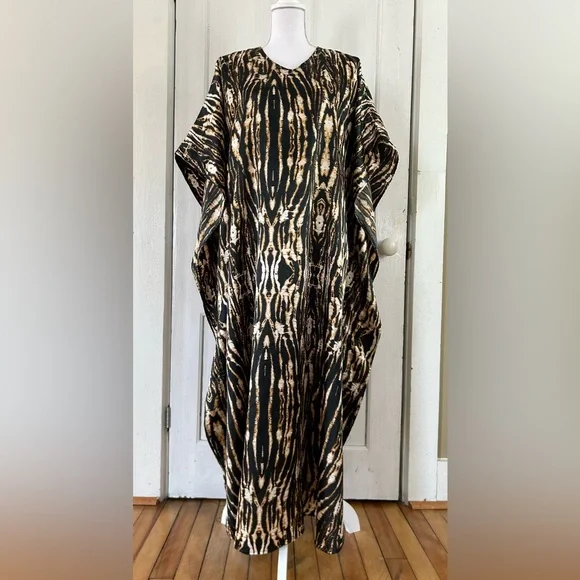 Gabrielle Intimates Animal Print Kaftan Muumuu Mumu O/S - Picture 1 of 7